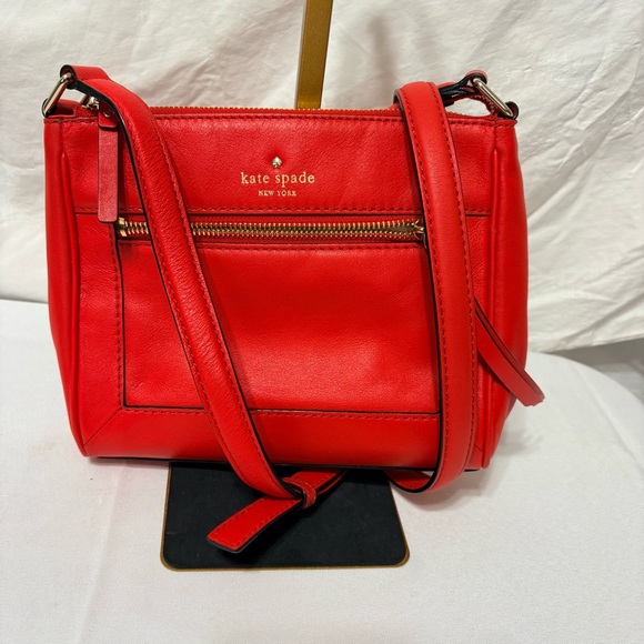 kate spade Handbags - Kate Spade Red Crossbody Bag w/Storybook Lining.